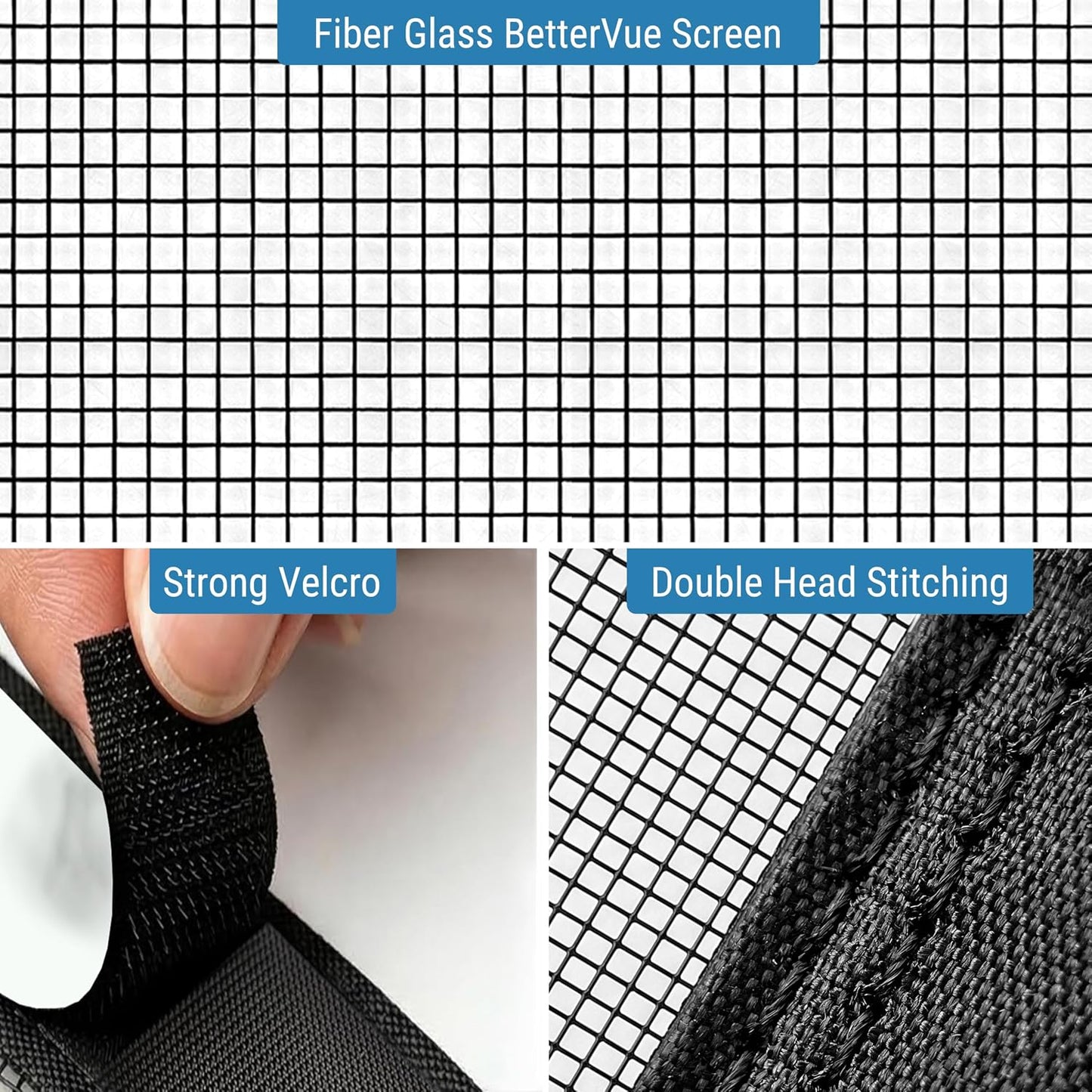 Auto Close Magnetic Mosquito Screen - Pro