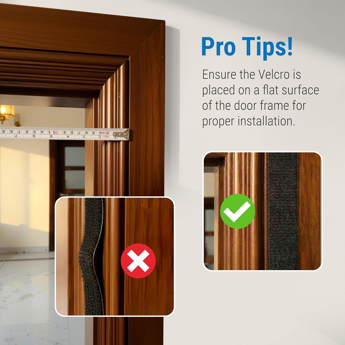 Auto Close Magnetic Mosquito Screen - Pro